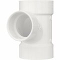 Charlotte Pipe And Foundry 2 In. x 1-1/2 In. X 2 In. Reducing Sanitary PVC Tee PVC 00401  0800HA